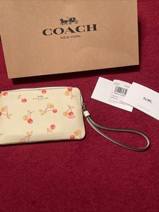 coach cherry wallet