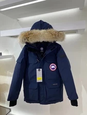 Canada Goose 08 Expedition Parka off Black Down Deep blue ❤️
