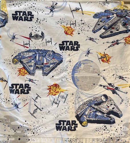 Pottery Barn Kids Star Wars Queen/Full Size Sheet Set Millennium Falcon 4 PC