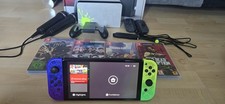 Nintendo Switch OLED Splatoon 3 Edition Komplettset + 4 Spiele + Joy-Cons …