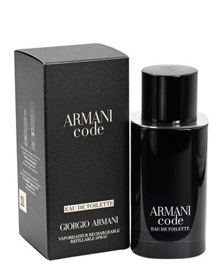 Armani Code (Refillable) by Giorgio Armani Cologne for Men EDT 2.5 oz New In Box