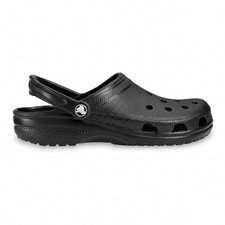 Crocs Classic Clog Black M8, Ventilated Upper, Pivoting Heel Strap