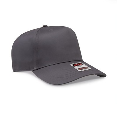 Blank Baseball Hat 5 Panel Mid Profile Charcoal Grey Otto Cap Snapback Wholesale