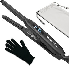Small Flat Irons for Short Hair, 3/10'' Pencil Flat Iron, Pixie Cut and Bangs, M