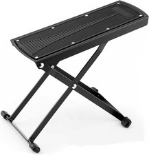 Guitar Foot Stool, 6-Position Height Adjustable Guitar Foot Rest Stand with