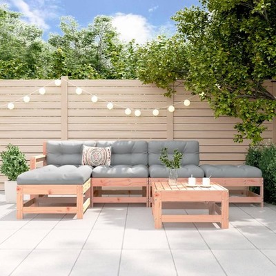Garten Lounge Set Sitzgruppe Sofa Gartenmöbel 6-tlg. Massivholz Kiefer vidaXL