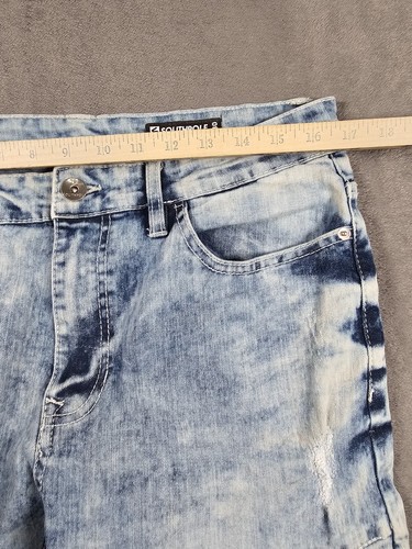 Vintage SouthPole Jeans Herren 34x30 Light Acid Wash Skinny 82628 Hip Hop Y2K - Bild 4 von 9