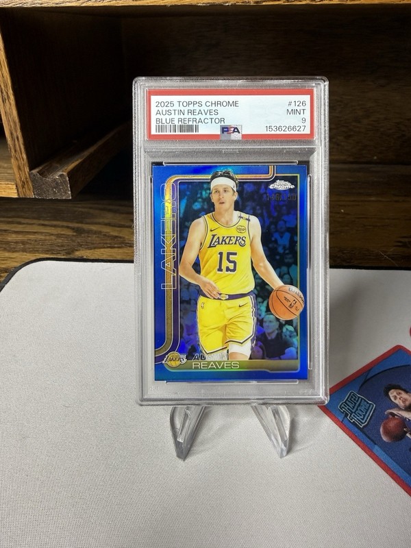 2025-26 Topps Chrome - Austin Reaves #126 Blue Refractor /150 PSA 9
