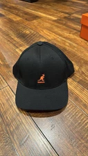 KANGOL Logo Wool FlexFit Fitted Baseball Cap L/XL