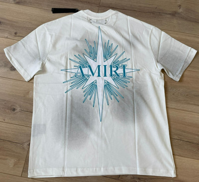 Amiri Men's White T-Shirt, Size Medium