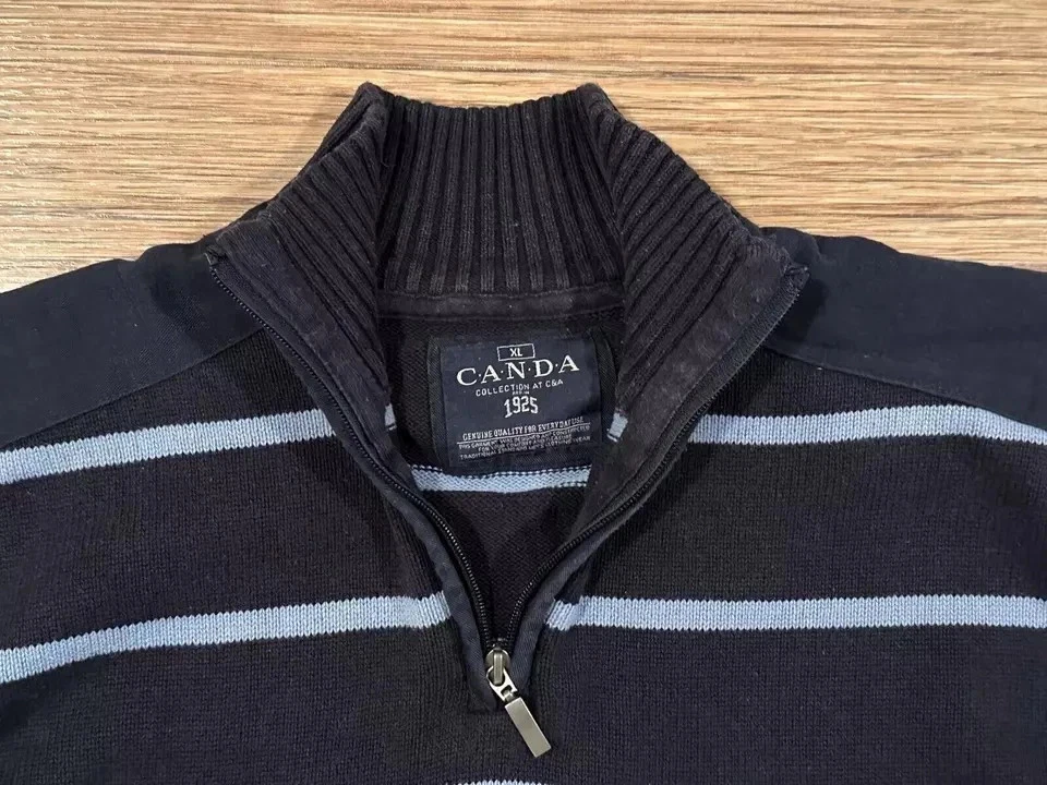 C&A Herren Pullover XL Strickpullover Dunkelblau Blau - Bild 4 von 4