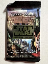 Star Wars CCG Factory Sealed Booster Pack Theed Palace Limited