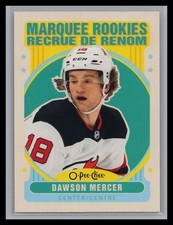 2021-22 Upper Deck Hockey #618 Dawson Mercer 2021-22 O-Pee-Chee Update Retro RC