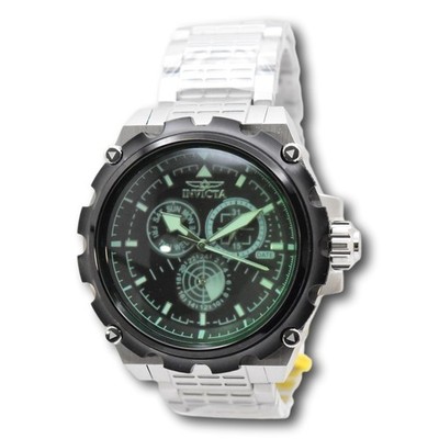 Invicta Coalition Forces 49199 Green Silver Special Glass Watch 