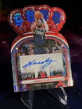 2022-23 Panini Crown Royale Jaden Hardy Asia Red Rookie Auto /18