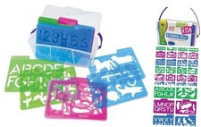 Stencil Mill TCR001953 pink,green,blue