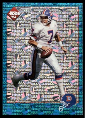 1993 Collector's Edge #E5 John Elway Two Minute Warning ''S'' Prefix Silver