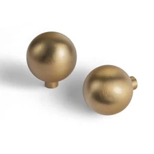 Champagne Bronze Cabinet Knobs with 1.0''Dia,Modern Zinc Alloy Cabinet Drawer...