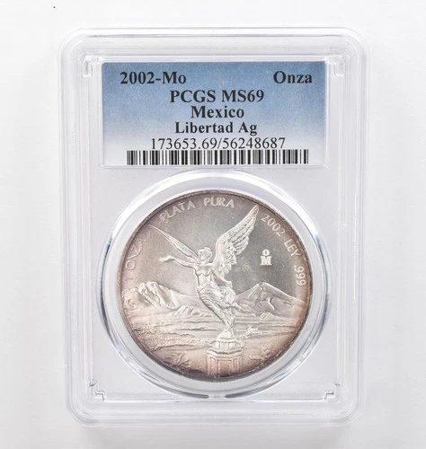 2002 Mexican Silver Libertad 1 oz — photo from another recent sale