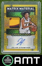 Julian Strawther Patch Auto 2024-25 Panini Obsidian 1/10 Matrix Molten Mojo