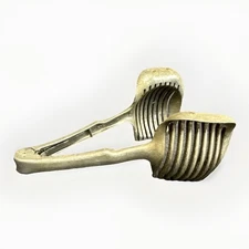 Vintage Aluminum Metal 7" Tomato Egg Onion Slicer Guide, Locking Tongs