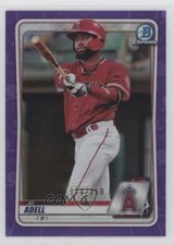 2020 Bowman Chrome Prospects Purple Refractor 120/250 Jo Adell #BCP-100 12i0