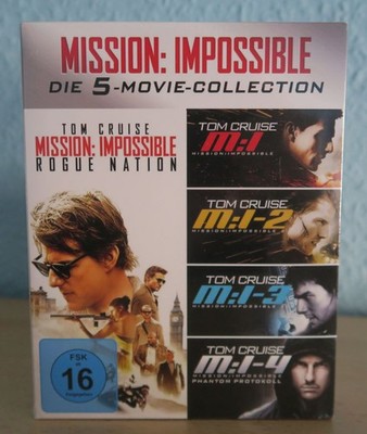 Mission Impossible 5er Blu-ray Box Collection Tom Cruise Full HD BD Top Neu !