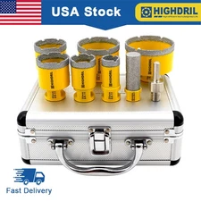 Diamond Tile Drill Bit Set Hole Saw Finger Bit Adapter 7pcs/box Marble Porcelain