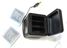 G3 Battery & Charger For Go Pro Hero 11 Camera ATTACHED CABLE