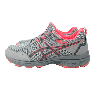 Asics Womens Gel Venture 8 1012A708 Gray Orange Running Shoes Sneakers Size 9