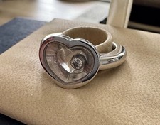 Chopard icons Happy Hearts Diamond White Gold Ring Floating Diamond