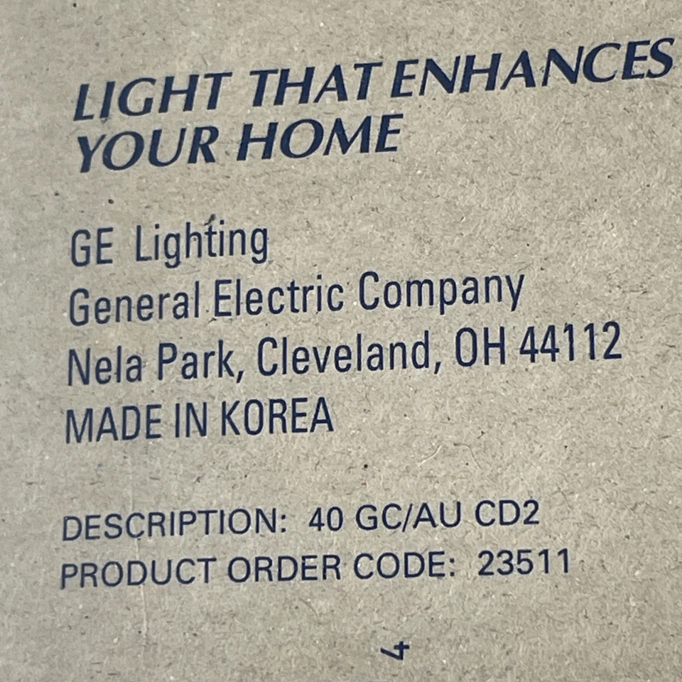 GE Globe Aurarescent 40W Vintage NOS Auradescent 40GC 2-Pack - Image 3 of 4