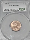 1958-D Lincoln Wheat Cent CACG MS65+RD Denver