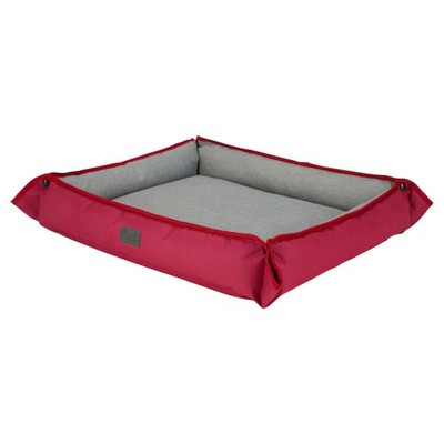 BLACK+DECKER Four Way Pet Bed for Large Dogs 28X24X3 In, Red - 1005BLRD