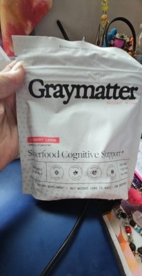 GRAYMATTER Bright Mind Cognitive Support Strawberry Lemon Drink 40 Serving - New