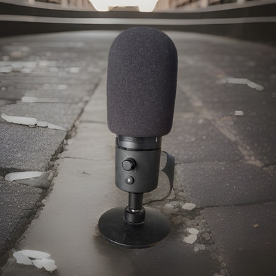 Razer Seiren X Black USB Condenser Desktop Mic for Streaming Mute/Volume/Jack