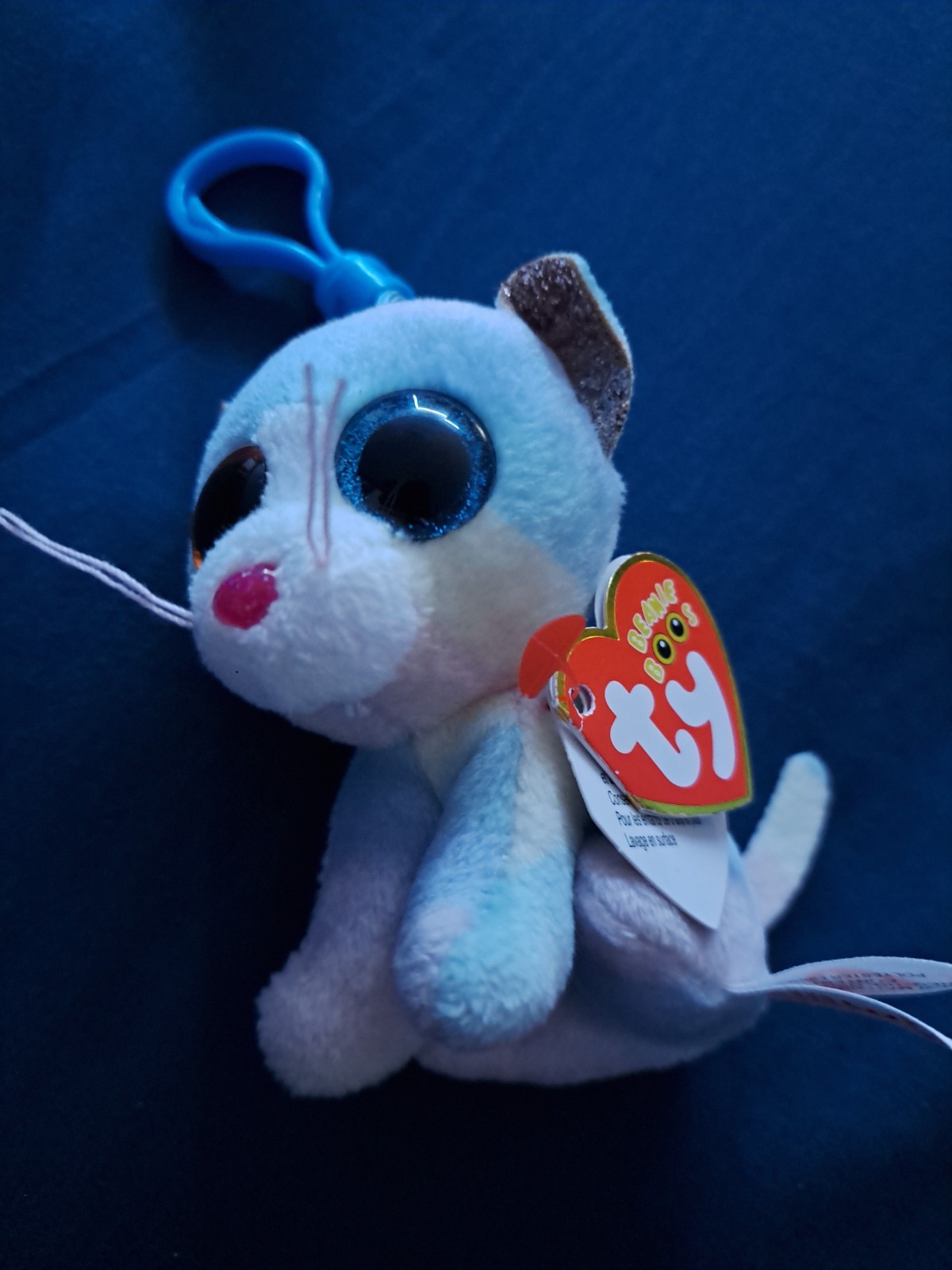 Ty Beanie Boos Heather Cat Keychain 3 Inch Plush No Horn MWMTs Soft Toy Gift