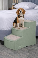 Pet Gear Easy Step III Pet Stairs, Green Clover 3 Step, For Cats/Dogs, Remo...