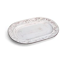 New Best Pfaltzgraff Trellis Serving Platter 13.75 inch, White Free Shipping