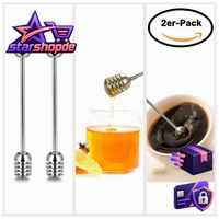 Edelstahl HoniglöFfel Set 2 StüCk Dipper LöFfel FüR Honig Sirup Servieren