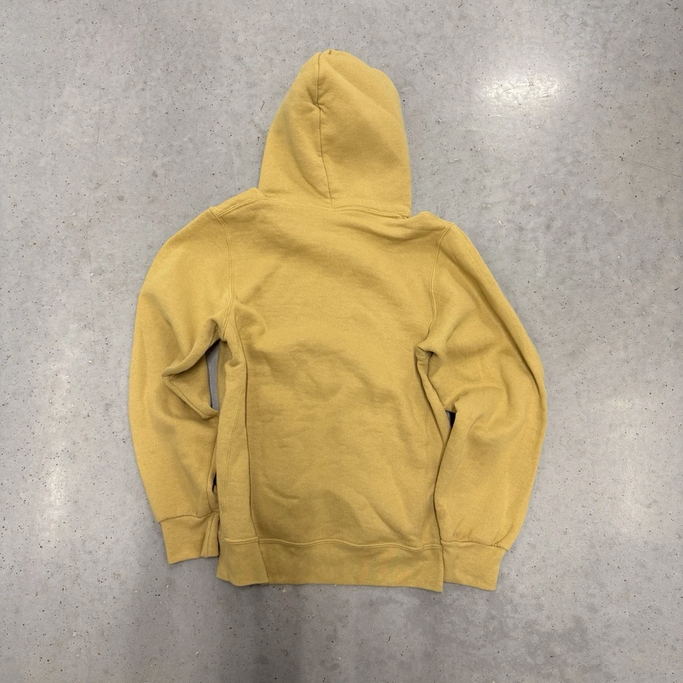 Sudadera con Capucha Deportiva Russell Años 90 De Colección Marrón Mostaza Pequeña Hecha en EE. UU. Foto 2 de 4