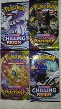 Pokemon Lot of 4 Packs Sword&Shield New Seale...