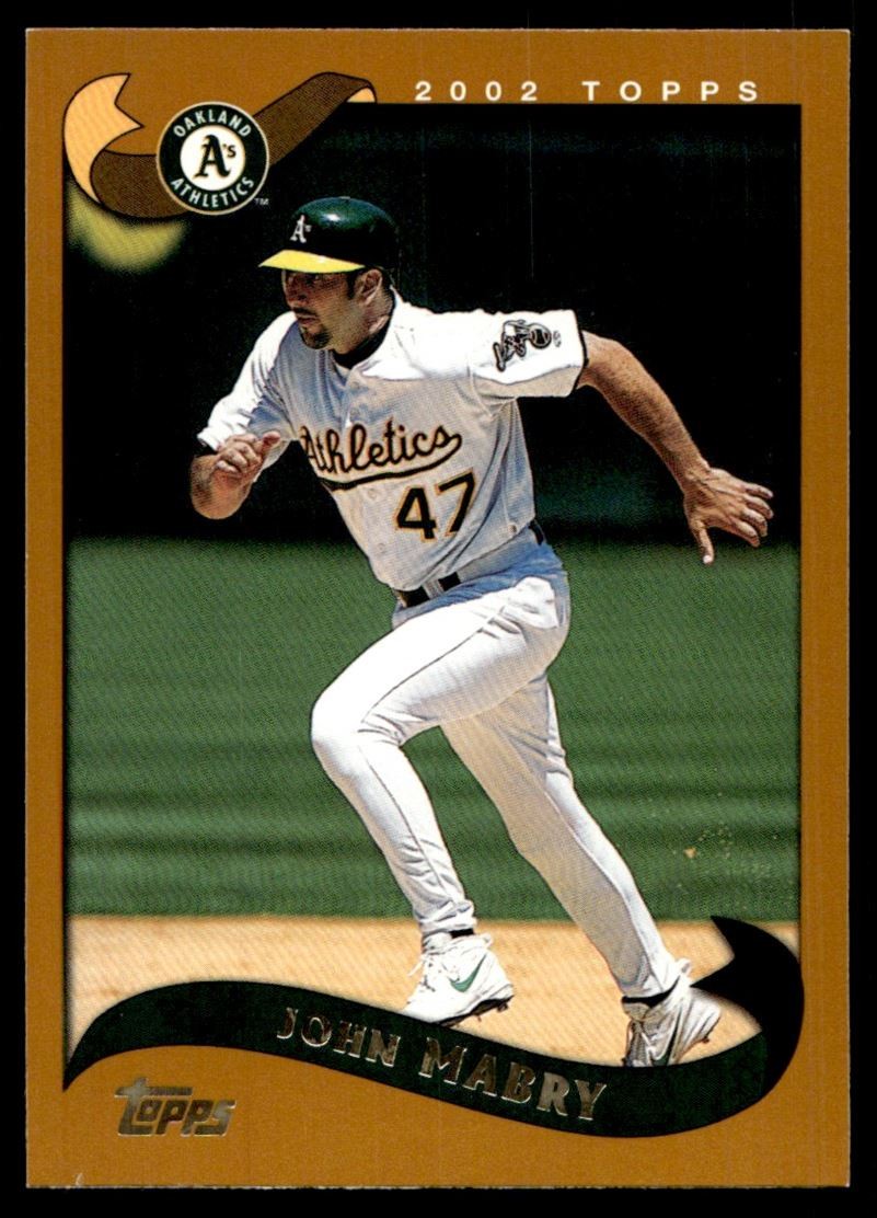 2002 Topps Traded & Rookies John Mabry Oakland Athletics #T96 SP