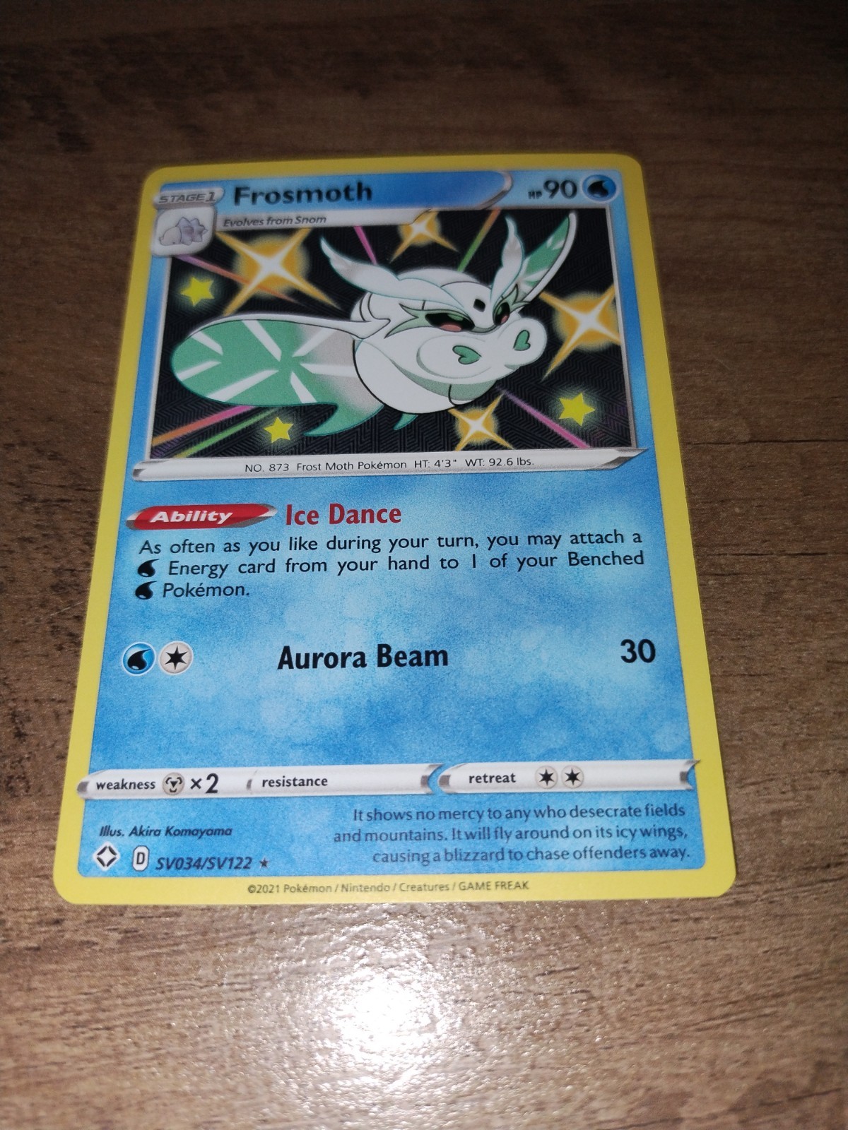 Frosmoth SV034/SV122 Shining Fates: Shiny Vault Holo-NM