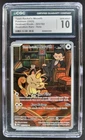 2025 Pokemon Team Rocket's Meowth Illustration Rare #203/182 CGC 10 JB17