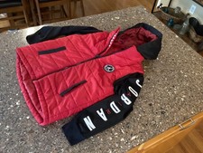 Jordan Air Jordan Puffer Full Zip Up Hooded Jacket Youth Medium 10-12 Red