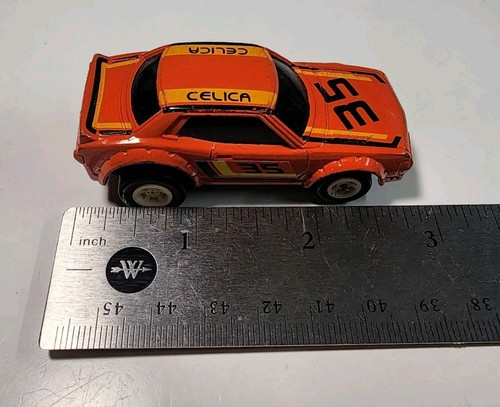 Vintage 1978 Tomica Tomy #35 Orange Toyota Celica 1/64 Diecast Wheelie Car Japan - Picture 11 of 12