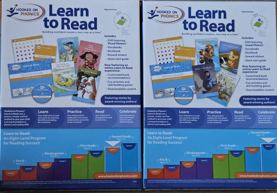 Hooked On Phonics- Learn To Read- Second Grade Level 1 & 2 NEW - Image 3 of 4