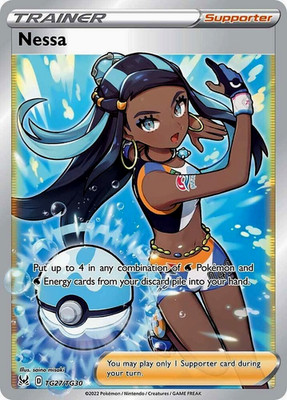 Pokémon TCG Nessa TG27/TG30 Lost Origin Trainer Gallery Full Art Ultra Rare Holo