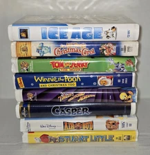 Lot of 7 Various Clamshell VHS Movies  Titles List Below